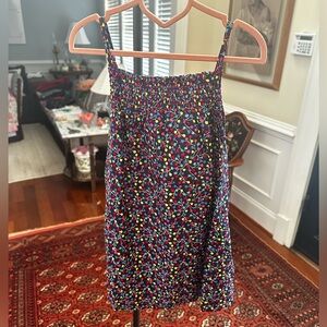 Du Pareil au Même Black Multicolor Dot Sundress for Girls - Size: 6 years